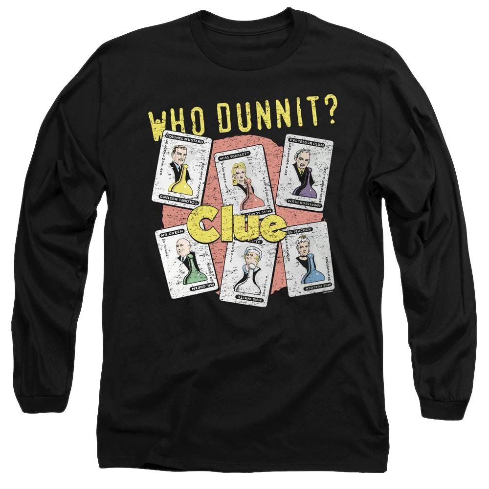 Game of Clue Who Dunnit - Men's Long Sleeve T-Shirt Men's Long Sleeve T-Shirt Clue   