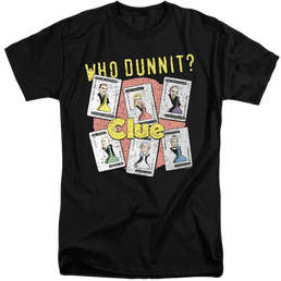 Game of Clue Who Dunnit - Men's Tall Fit T-Shirt Men's Tall Fit T-Shirt Clue   