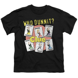 Game of Clue Who Dunnit - Youth T-Shirt Youth T-Shirt (Ages 8-12) Clue   
