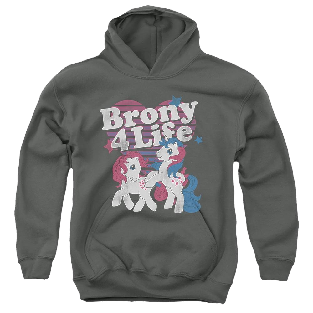 My Little Pony Classic Brony 4 Life - Youth Hoodie Youth Hoodie (Ages 8-12) My Little Pony   