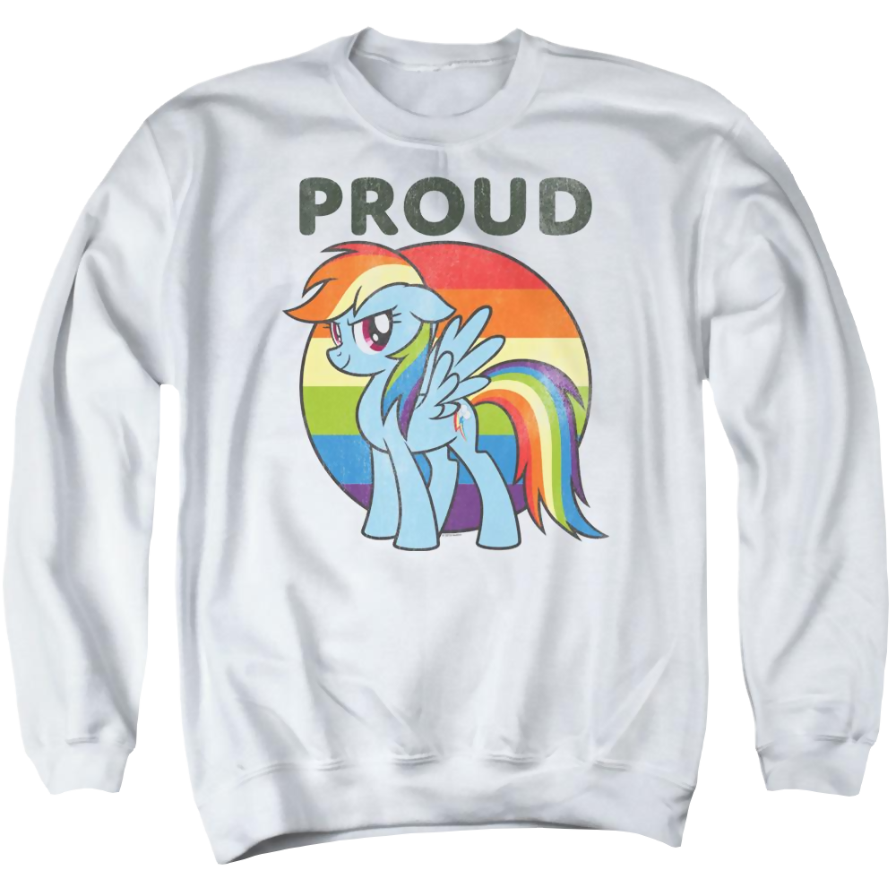 My Little Pony Friendship Is Magic Proud - Men's Crewneck Sweatshirt Men's Crewneck Sweatshirt My Little Pony   