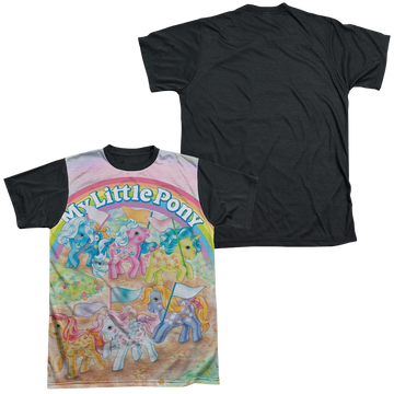 My Little Pony Classic Ponies men's black back t-shirt