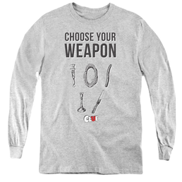 Game of Clue Choose - Youth Long Sleeve T-Shirt Youth Long Sleeve T-Shirt Clue   