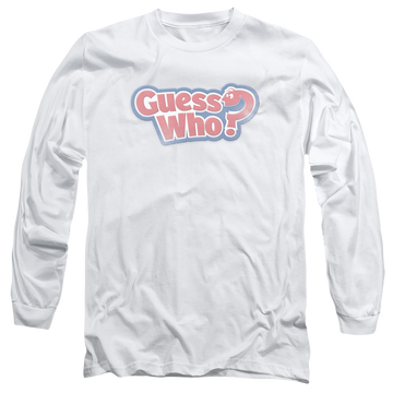 Guess Who Distressed Logo - Men's Long Sleeve T-Shirt Men's Long Sleeve T-Shirt Guess Who   