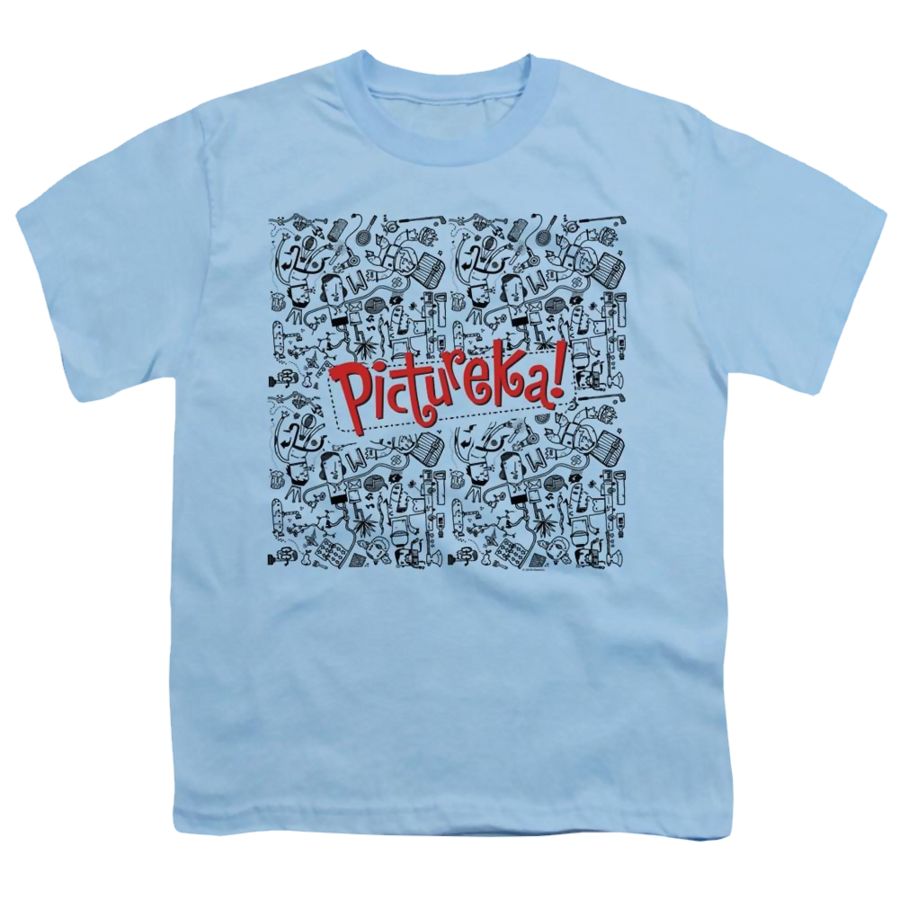Hasbro Gaming Pictureka Line Work - Youth T-Shirt Youth T-Shirt (Ages 8-12) Pictureka!   