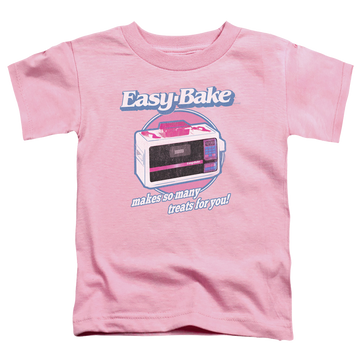 Pink toddler t-shirt with Easy Bake Oven Treats graphic