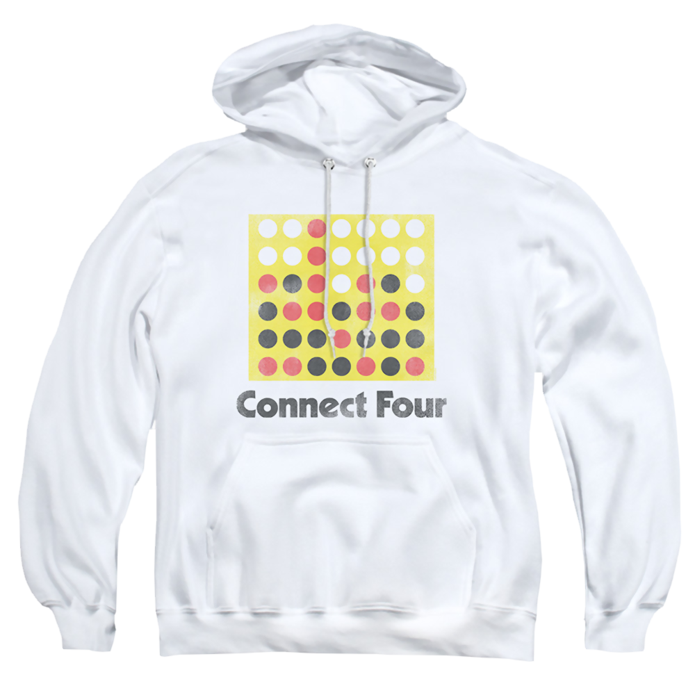 Connect Four Classic Logo Distressed - Pullover Hoodie Pullover Hoodie Connect Four   