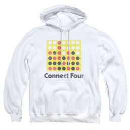 Connect Four Classic Logo Distressed - Pullover Hoodie Pullover Hoodie Connect Four   