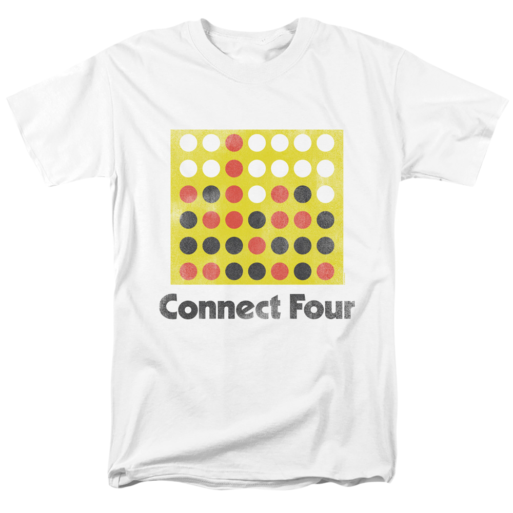 Connect Four Classic Logo Distressed - Men's Regular Fit T-Shirt Men's Regular Fit T-Shirt Connect Four   