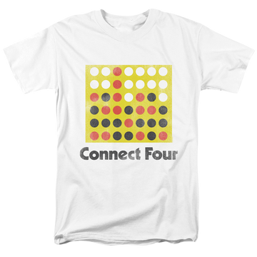Connect Four Classic Logo Distressed - Men's Regular Fit T-Shirt Men's Regular Fit T-Shirt Connect Four   