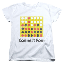 Connect Four Classic Logo Distressed - Women's T-Shirt Women's T-Shirt Connect Four   