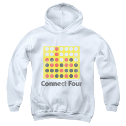 Connect Four Classic Logo Distressed - Youth Hoodie Youth Hoodie (Ages 8-12) Connect Four   