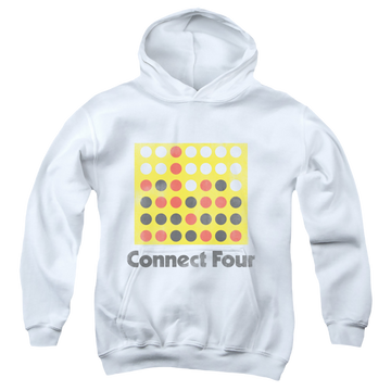 Connect Four Classic Logo Distressed - Youth Hoodie Youth Hoodie (Ages 8-12) Connect Four   