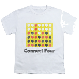 Connect Four Classic Logo Distressed - Youth T-Shirt Youth T-Shirt (Ages 8-12) Connect Four   