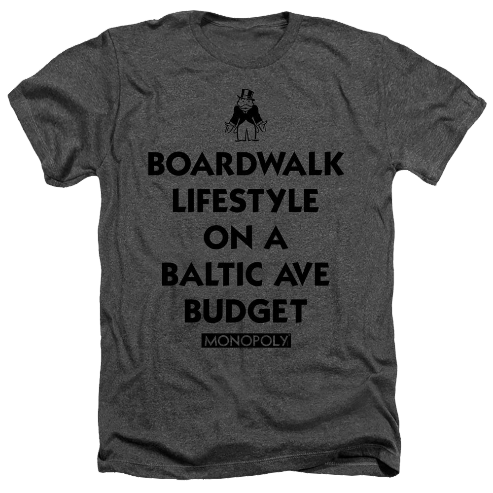 Monopoly Lifestyle Vs Budget - Men's Heather T-Shirt Men's Heather T-Shirt Monopoly   