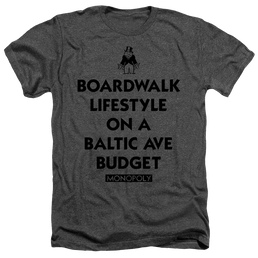 Monopoly Lifestyle Vs Budget - Men's Heather T-Shirt Men's Heather T-Shirt Monopoly   