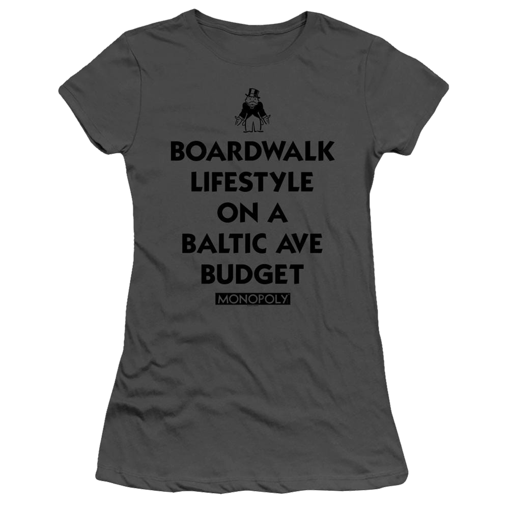 Monopoly Lifestyle Vs Budget - Juniors T-Shirt Juniors T-Shirt Monopoly   