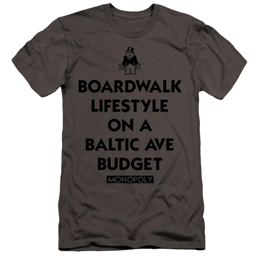 Monopoly Lifestyle Vs Budget - Men's Premium Slim Fit T-Shirt Men's Premium Slim Fit T-Shirt Monopoly   