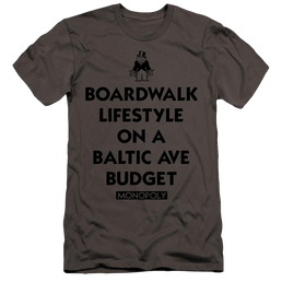 Monopoly Lifestyle Vs Budget - Men's Premium Slim Fit T-Shirt Men's Premium Slim Fit T-Shirt Monopoly   