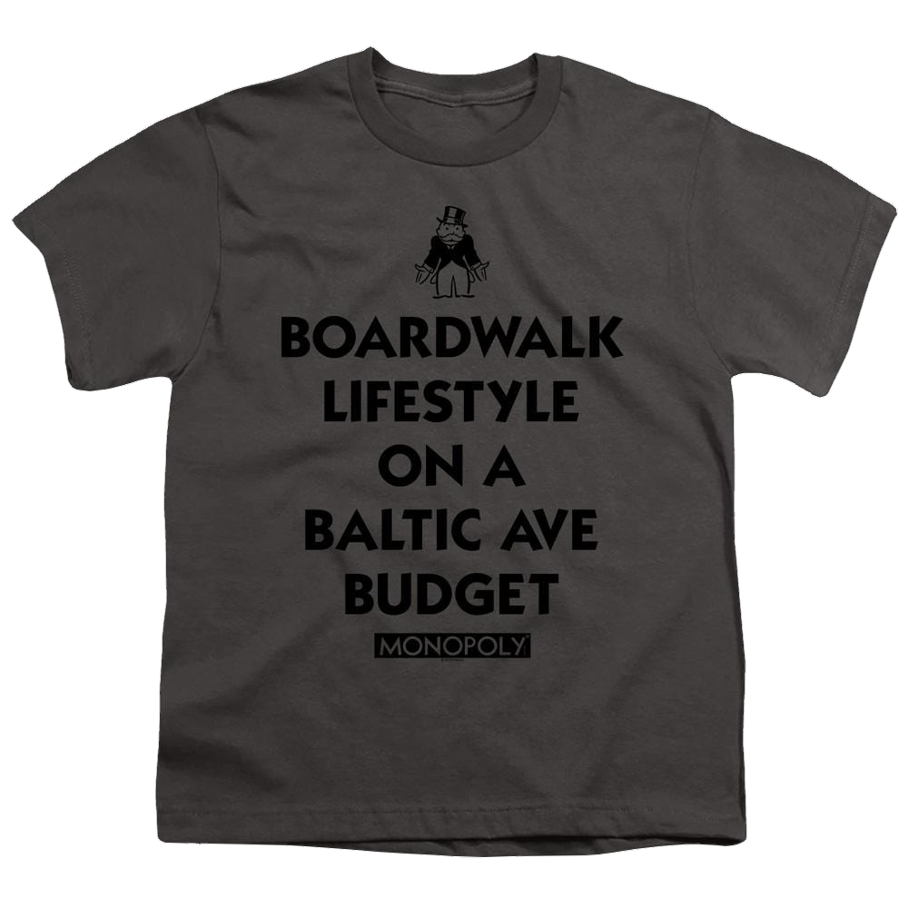 Monopoly Lifestyle Vs Budget - Youth T-Shirt Youth T-Shirt (Ages 8-12) Monopoly   