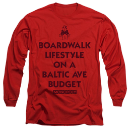 Monopoly Lifestyle Vs Budget - Men's Long Sleeve T-Shirt Men's Long Sleeve T-Shirt Monopoly   
