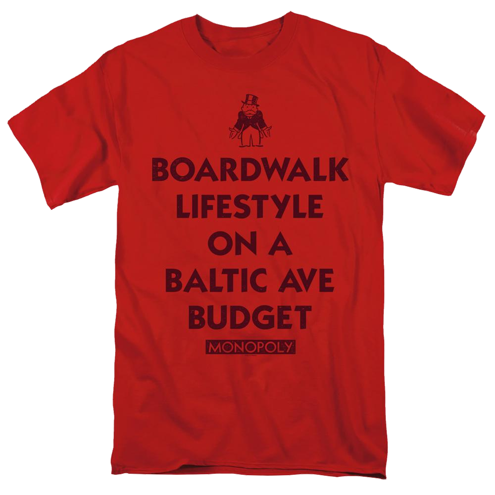 Monopoly Lifestyle Vs Budget - Men's Regular Fit T-Shirt Men's Regular Fit T-Shirt Monopoly   