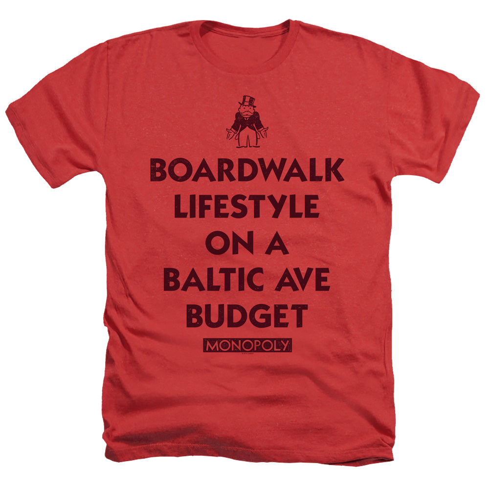 Monopoly Lifestyle Vs Budget - Men's Heather T-Shirt Men's Heather T-Shirt Monopoly   