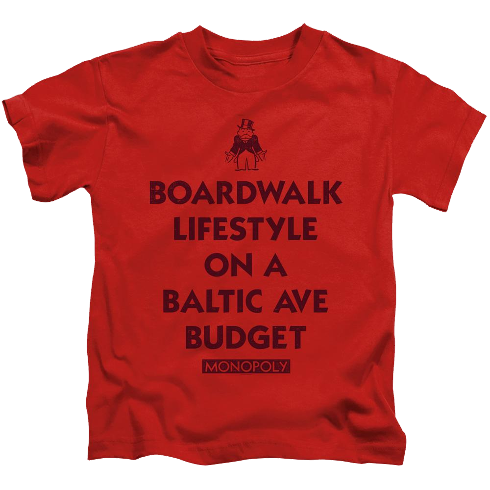 Monopoly Lifestyle Vs Budget - Kid's T-Shirt Kid's T-Shirt (Ages 4-7) Monopoly   