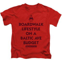 Monopoly Lifestyle Vs Budget - Kid's T-Shirt Kid's T-Shirt (Ages 4-7) Monopoly   