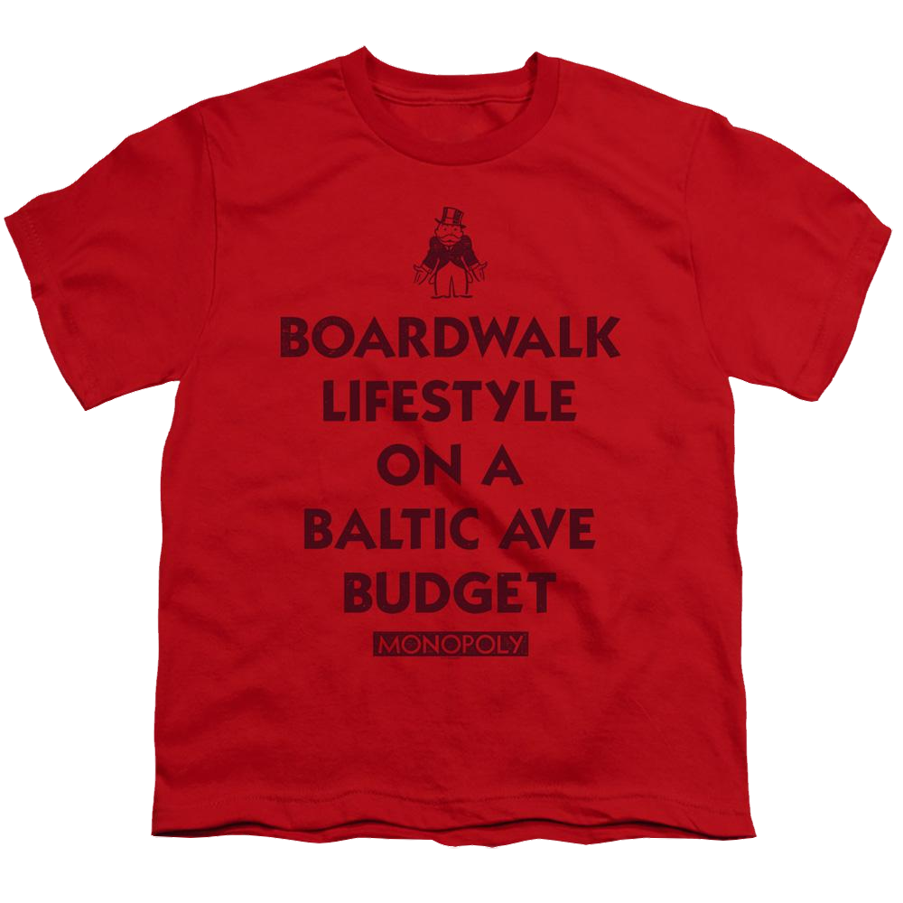 Monopoly Lifestyle Vs Budget - Youth T-Shirt Youth T-Shirt (Ages 8-12) Monopoly   