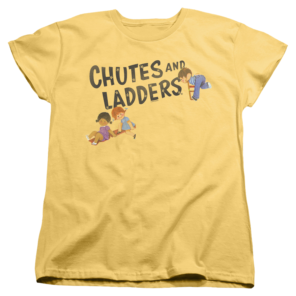 Chutes and Ladders Logo - Women's T-Shirt Women's T-Shirt Chutes and Ladders   