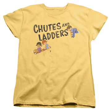 Banana women's t-shirt with Chutes and Ladders Logo graphic