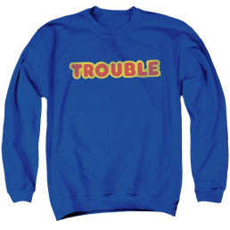 Game of Trouble Logo - Men's Crewneck Sweatshirt Men's Crewneck Sweatshirt Trouble   