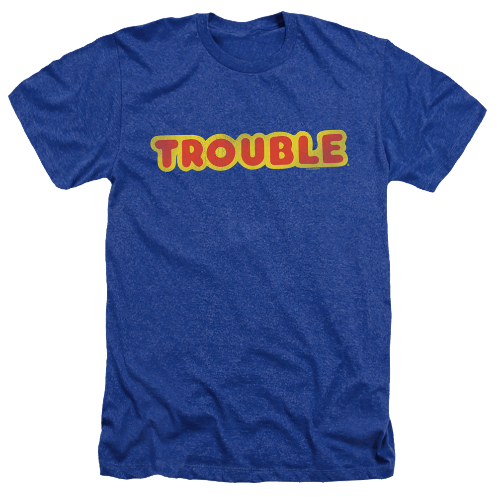 Hasbro Logo - Men's Heather T-Shirt Men's Heather T-Shirt Trouble   