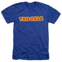 Hasbro Logo - Men's Heather T-Shirt Men's Heather T-Shirt Trouble   