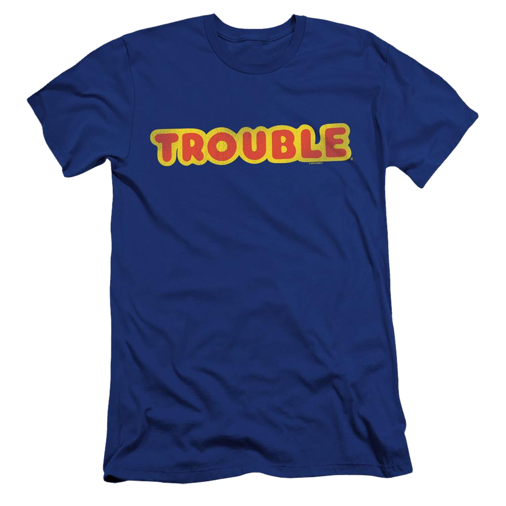 Game of Trouble Logo - Men's Premium Slim Fit T-Shirt Men's Premium Slim Fit T-Shirt Trouble   