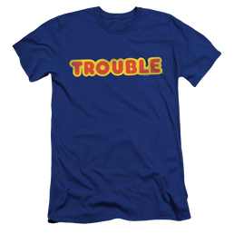 Game of Trouble Logo - Men's Premium Slim Fit T-Shirt Men's Premium Slim Fit T-Shirt Trouble   