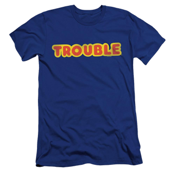 Game of Trouble Logo - Men's Premium Slim Fit T-Shirt Men's Premium Slim Fit T-Shirt Trouble   