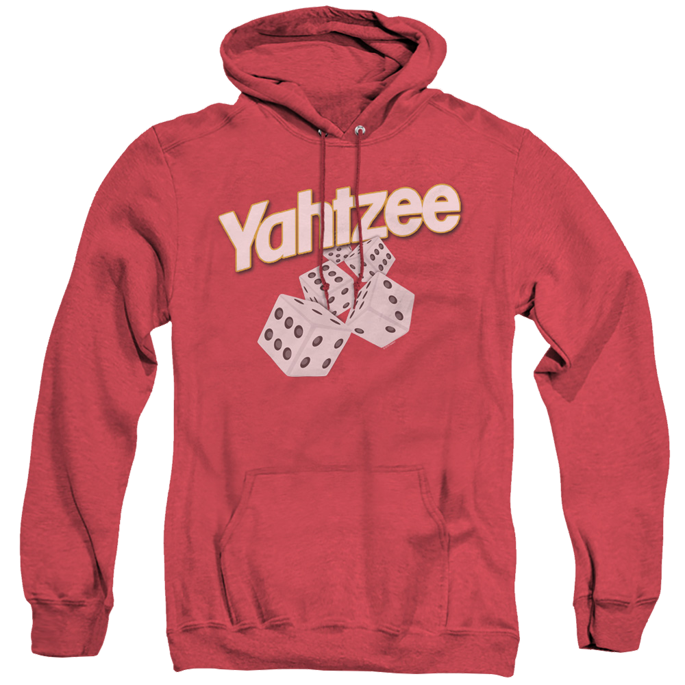 Yahtzee Tumbling Dice - Heather Pullover Hoodie Heather Pullover Hoodie Yahtzee   