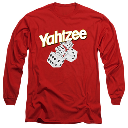 Yahtzee Tumbling Dice - Men's Long Sleeve T-Shirt Men's Long Sleeve T-Shirt Yahtzee   