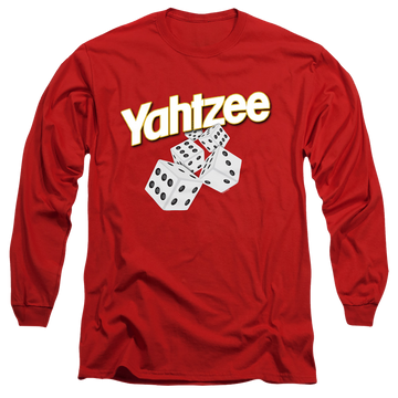 Yahtzee Tumbling Dice - Men's Long Sleeve T-Shirt Men's Long Sleeve T-Shirt Yahtzee   