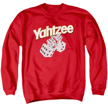 Yahtzee Tumbling Dice - Men's Crewneck Sweatshirt Men's Crewneck Sweatshirt Yahtzee   