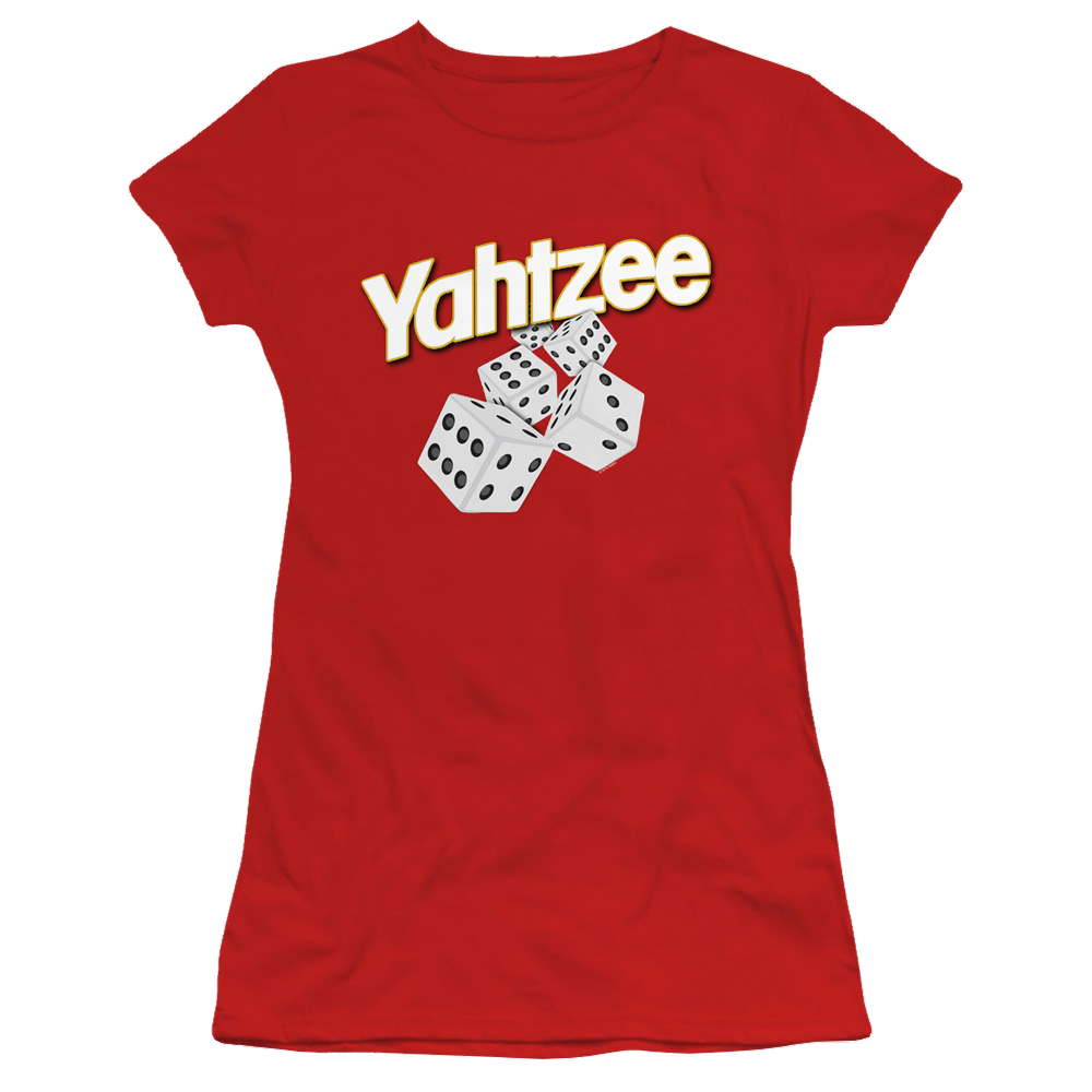 Yahtzee Tumbling Dice - Juniors T-Shirt Juniors T-Shirt Yahtzee   