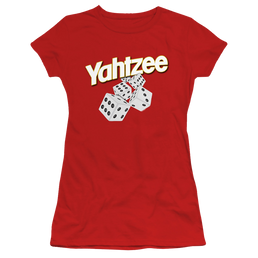 Yahtzee Tumbling Dice - Juniors T-Shirt Juniors T-Shirt Yahtzee   