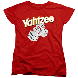 Yahtzee Tumbling Dice - Women's T-Shirt Women's T-Shirt Yahtzee   