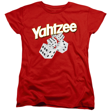Yahtzee Tumbling Dice - Women's T-Shirt Women's T-Shirt Yahtzee   