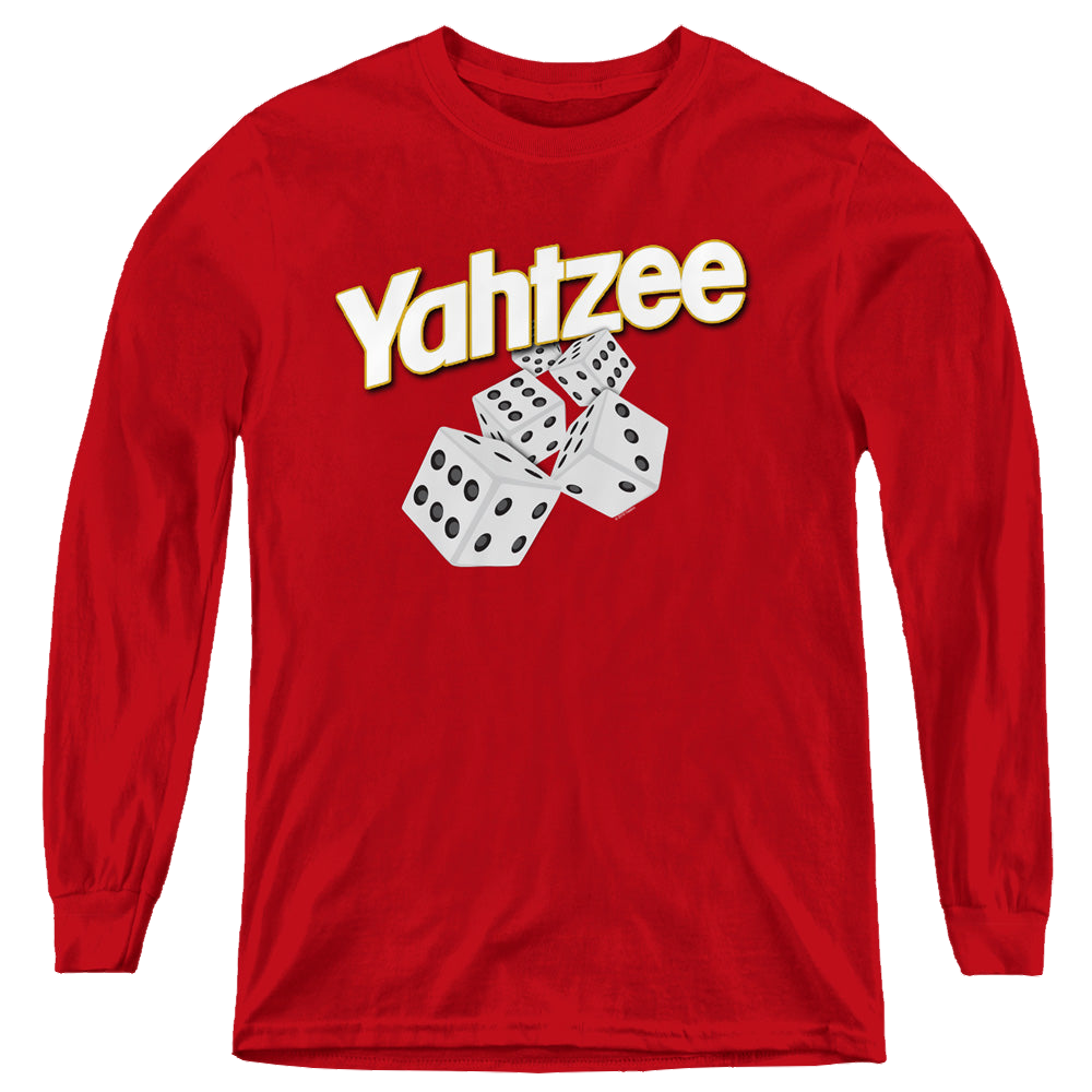 Hasbro Tumbling Dice - Youth Long Sleeve T-Shirt Youth Long Sleeve T-Shirt Yahtzee   