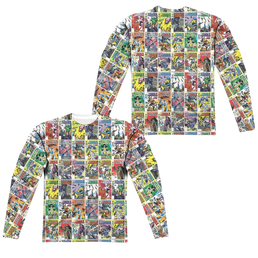 Transformers Cover Collage (Front/Back Print) - Men's All-Over Print Long Sleeve Men's All-Over Print Long Sleeve Transformers   