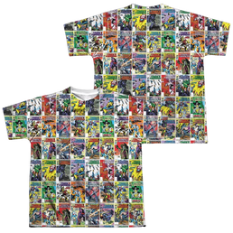 Transformers Cover Collage (Front/Back Print) - Youth All-Over Print T-Shirt Youth All-Over Print T-Shirt (Ages 8-12) Transformers   