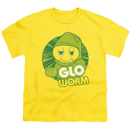 Hasbro Glo Worm - Youth T-Shirt Youth T-Shirt (Ages 8-12) Glo Worm   